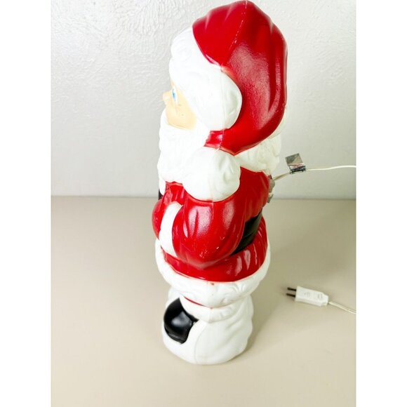 Vtg Grand Venture 90s Santa Claus Blow Mold Light Up Xmas Decoration 18"- Works! - Picture 5 of 11